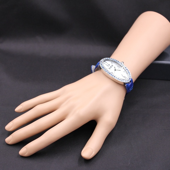 Blue Sapphire Diamond 1.90 Tcw Unisex Luxury Watch main image 7